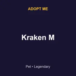 Kraken M | ADM | Adopt Me — Roblox, лот №216328
