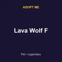 Lava Wolf F | ADM | Adopt Me — Roblox, лот №216347