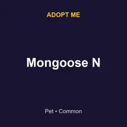 Mongoose N | ADM | Adopt Me — Roblox, лот №216480