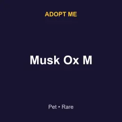 Musk Ox M | ADM | Adopt Me — Roblox, лот №216527