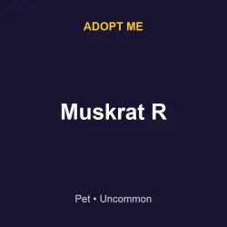Muskrat R | ADM | Adopt Me — Roblox, лот №216532
