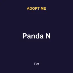 Panda N | ADM | Adopt Me — Roblox, лот №217005