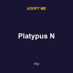 Platypus N | ADM | Adopt Me — Roblox, лот №217426