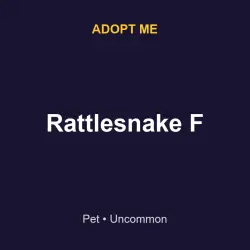 Rattlesnake F | ADM | Adopt Me — Roblox, лот №216726