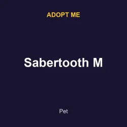 Sabertooth M | ADM | Adopt Me — Roblox, лот №216809