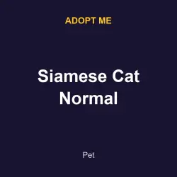 Siamese Cat Normal | ADM | Adopt Me — Roblox, лот №216922
