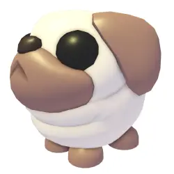 Snowball Pug M | ADM | Adopt Me — Roblox, лот №216980
