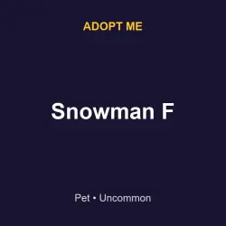 Snowman F | ADM | Adopt Me — Roblox, лот №217022