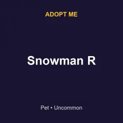 Snowman R | ADM | Adopt Me — Roblox, лот №217023