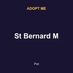 St Bernard M | ADM | Adopt Me — Roblox, лот №217053