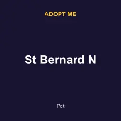 St Bernard N | ADM | Adopt Me — Roblox, лот №217054