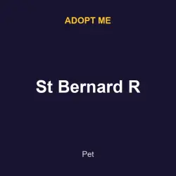 St Bernard R | ADM | Adopt Me — Roblox, лот №217055