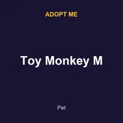 Toy Monkey M | ADM | Adopt Me — Roblox, лот №217151