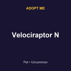 Velociraptor N | ADM | Adopt Me — Roblox, лот №217212