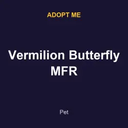 Vermilion Butterfly MFR | ADM | Adopt Me — Roblox, лот №217216