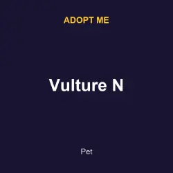 Vulture N | ADM | Adopt Me — Roblox, лот №217231
