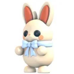 White Choccybunny M Pet | ADM | Adopt Me — Roblox, лот №217260