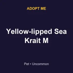 Yellow-lipped Sea Krait M | ADM | Adopt Me — Roblox, лот №217321