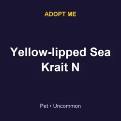 Yellow-lipped Sea Krait N | ADM | Adopt Me — Roblox, лот №217323