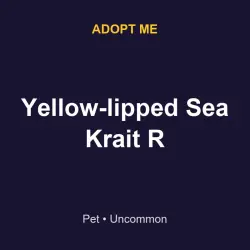 Yellow-lipped Sea Krait R | ADM | Adopt Me — Roblox, лот №217324