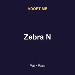 Zebra N | ADM | Adopt Me — Roblox, лот №217332