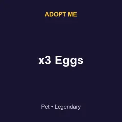 x3 Eggs Pet | ADM | Adopt Me — Roblox, лот №217355