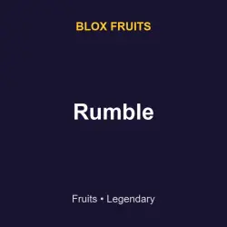 Rumble | BF | Blox Fruits — Roblox, лот №217374