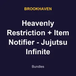 Heavenly Restriction + Item Notifier - Jujutsu Infinite | Brookhaven | Brookhaven