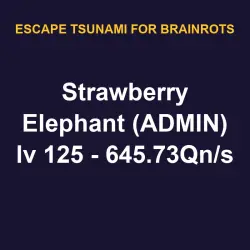 Strawberry Elephant (ADMIN) lv 125 - 645.73Qn/s | ETFB | Escape Tsunami For Brainrots