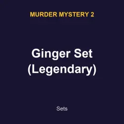 Ginger Set (Legendary) | MM2 | Murder Mystery 2 — Roblox, лот №217490