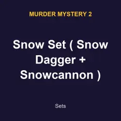 Snow Set ( Snow Dagger + Snowcannon ) | MM2 | Murder Myster… — Roblox, лот №217539