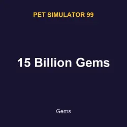 15 Billion Gems | PS99 | Pet Simulator 99