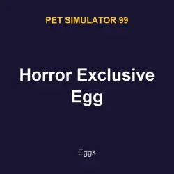 Horror Exclusive Egg | PS99 | Pet Simulator 99