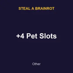 +4 Pet Slots | SAB | Steal a Brainrot — Roblox, лот №217562