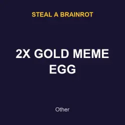2X GOLD MEME EGG | SAB | Steal a Brainrot — Roblox, лот №217571