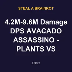 4.2M-9.6M Damage DPS AVACADO ASSASSINO - PLANTS VS BRAINROT… — Roblox, лот №217578