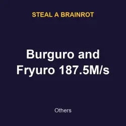 Burguro and Fryuro 187.5M/s | SAB | Steal a Brainrot — Roblox, лот №217595