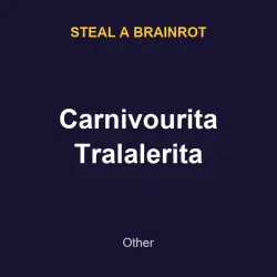 Carnivourita Tralalerita | SAB | Steal a Brainrot — Roblox, лот №217601