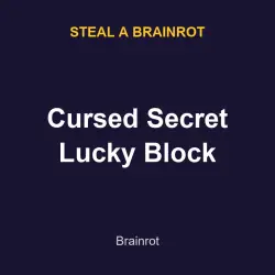 Cursed Secret Lucky Block | SAB | Steal a Brainrot — Roblox, лот №217629