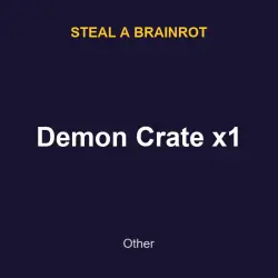 Demon Crate x1 | SAB | Steal a Brainrot — Roblox, лот №217632