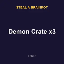 Demon Crate x3 | SAB | Steal a Brainrot — Roblox, лот №217633