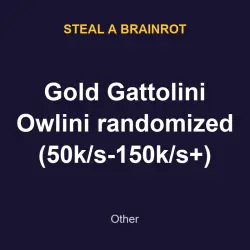 Gold Gattolini Owlini randomized (50k/s-150k/s+) | SAB | St… — Roblox, лот №217675