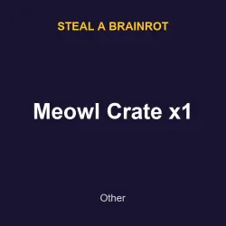 Meowl Crate x1 | SAB | Steal a Brainrot — Roblox, лот №217763