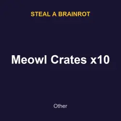 Meowl Crates x10 | SAB | Steal a Brainrot — Roblox, лот №217764
