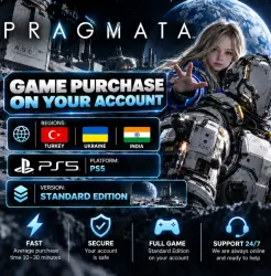 Pragmata | Game Purchase on Account | Turkey / Ukraine / India | PS5 | Standard Edition