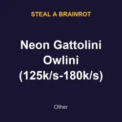 Neon Gattolini Owlini (125k/s-180k/s) | SAB | Steal a Brain… — Roblox, лот №217775