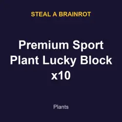 Premium Sport Plant Lucky Block x10 | SAB | Steal a Brainrot — Roblox, лот №217791