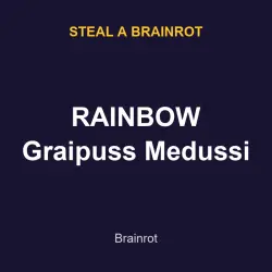 RAINBOW Graipuss Medussi | SAB | Steal a Brainrot — Roblox, лот №217796