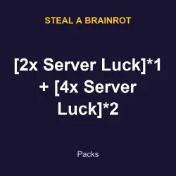 [2x Server Luck]*1 + [4x Server Luck]*2 | SAB | Steal a Bra… — Roblox, лот №217858