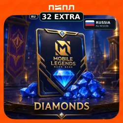 Mobile Legends 32 (+3 Extra) Diamonds - Россия, лот №208278